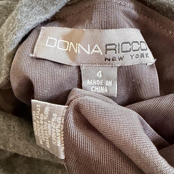 90s Vintage dress gray small donna ricco - Picture 5 of 6